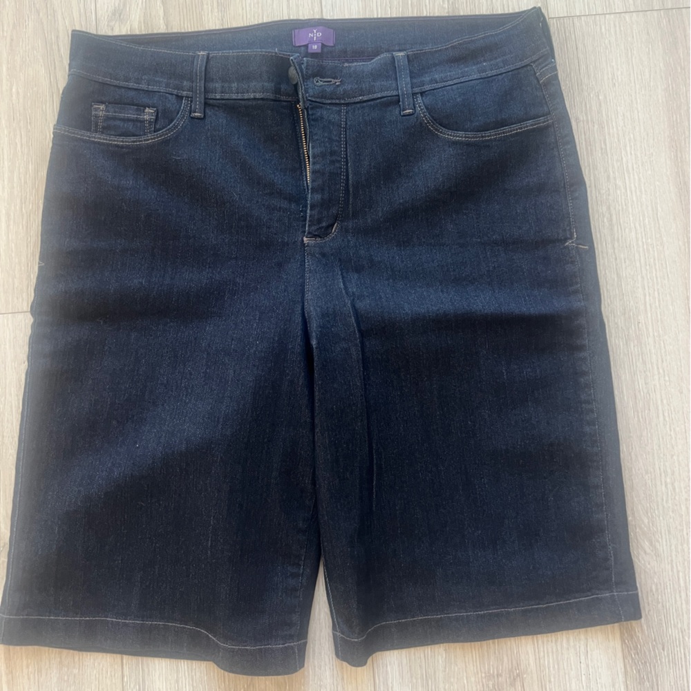 NYDJ Dark Wash Women's Denim Bermuda Shorts